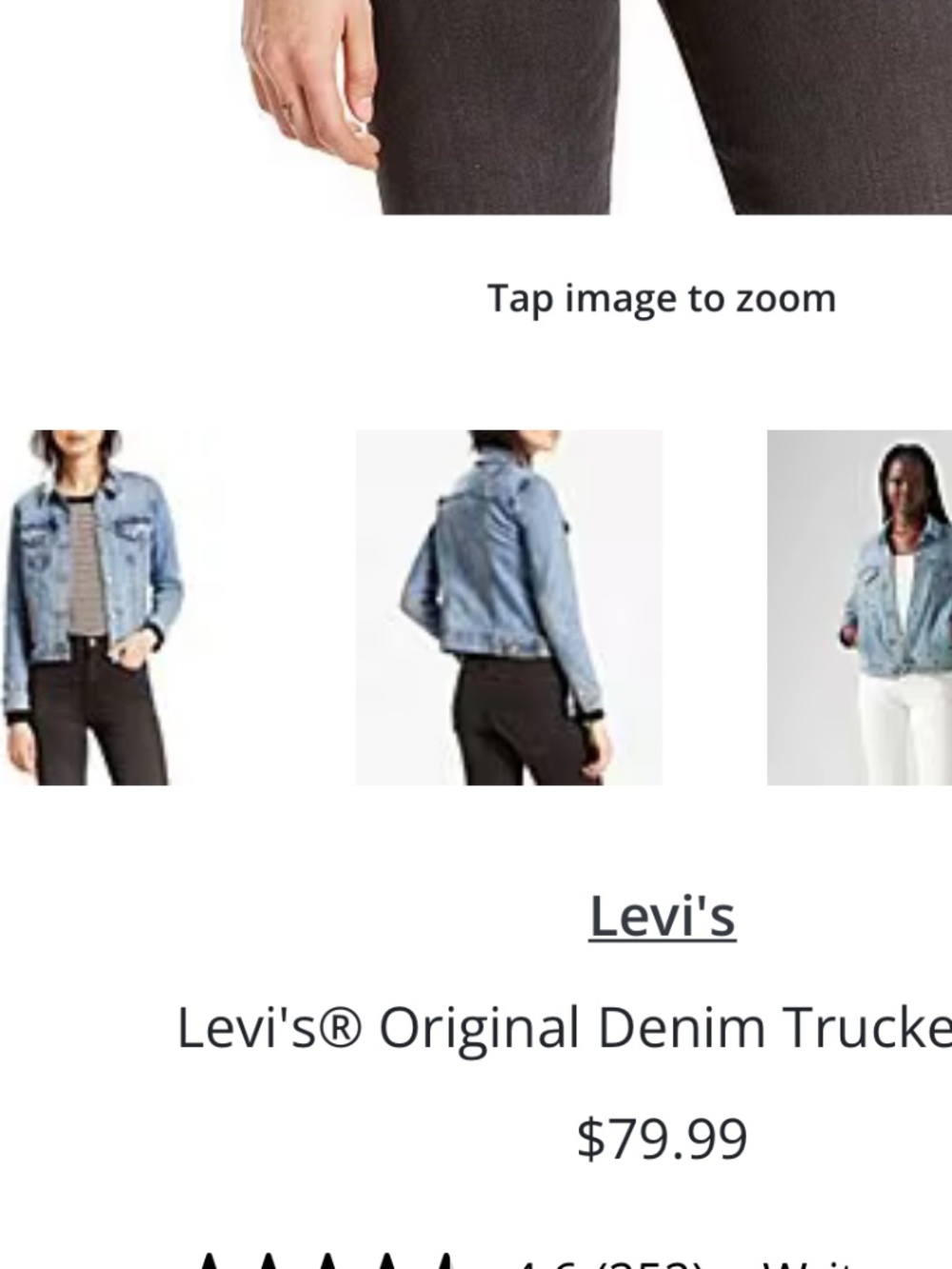 Levi's Original Denim Trucker Jacket - Picture 3 of 5